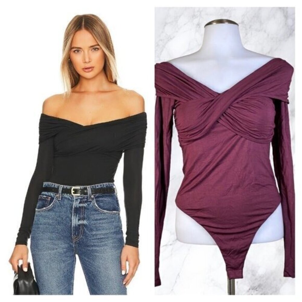 House of Harlow 1960 x REVOLVE Rhoda Bodysuit - Eggplant